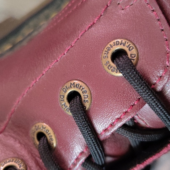 Dr. Martens 1460 Women's Smooth Leather Lace Up Boots In Cherry Red Woman's 9 - Picture 13 of 15